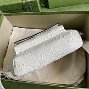 GG Embossed Belt Bag White 645093 Size 28×18×8 cm - 2