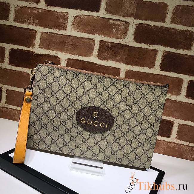 Gucci-Neo Vintage GG Supreme Pouch 473956 Size 30.5x21x1.5 cm - 1