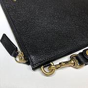 Gucci-Leather Clutch Black 523684 Size 30x20 cm - 6