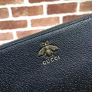 Gucci-Leather Clutch Black 523684 Size 30x20 cm - 5