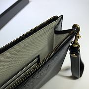 Gucci-Leather Clutch Black 523684 Size 30x20 cm - 2