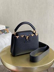 LV Capucines Mini Bag Taurillon Black M56848 Size 21x14x8 cm - 1