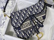 Dior-Classic Embroidery Blue M9001 Size 25.5x20x6.5 cm - 2