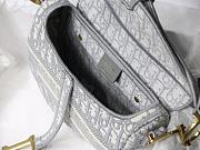 Dior-Classic Embroidery Gray M9001 Size 25.5x20x6.5 cm - 3