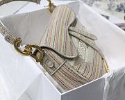 Dior-Classic Embroidery Stripes Color M9001 Size 25.5x20x6.5 cm - 5