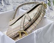 Dior-Classic Embroidery Stripes Color M9001 Size 25.5x20x6.5 cm - 4