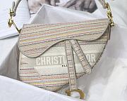 Dior-Classic Embroidery Stripes Color M9001 Size 25.5x20x6.5 cm - 3