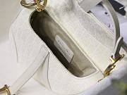 Dior-Classic Embroidery White M9001 Size 25.5x20x6.5 cm - 6