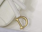 Dior-Classic Embroidery White M9001 Size 25.5x20x6.5 cm - 5