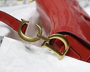 Dior-Classic Patent Leather Red M9001 Size 25.5x20x6.5 cm - 6