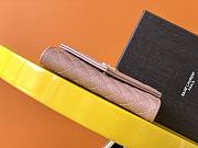 YSL-MONOGRAM FLAP WALLET Pink 651026 Size 13,5X9,5X3 cm - 5