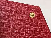 YSL-MONOGRAM FLAP WALLET Red 651026 Size 13,5X9,5X3 cm - 4