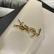 YSL-UPTOWN POUCH IN GRAIN DE POUDRE EMBOSSED LEATHER 565739 Size 27×16×2 cm - 6