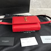 YSL-KATE BELT BAG IN RED 534395 Size 18x12x4.5 cm - 4