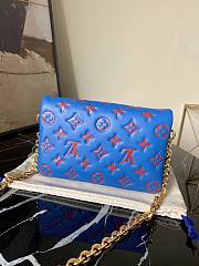 Louis Vuitton LV Pochette Coussin Blue M80744 Size 20x14x8 cm - 5