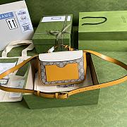 GUCCI-Padlock Mini Bag Yellow and White/Pvc 658487 Size 21x14x5cm - 2