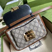 GUCCI-Padlock Mini Bag Gram Brown/Pvc 658487 Size 21x14x5cm - 5