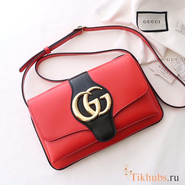 GUCCI Arli Small Shoulder Bag Red Small 550129 Size 25x16x5.5 cm - 1