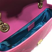 GUCCI Velvet Matelasse GG Marmont Light Pink 446744 23x14x6 cm - 2