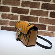 Gucci Shoulder GG Marmont Mini Black/Orange 446744 23x14x6 cm - 2