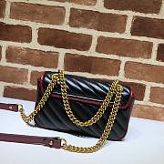 Gucci Shoulder GG Marmont Mini Black/Red 446744 23x14x6 cm - 2