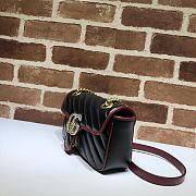 Gucci Shoulder GG Marmont Mini Black/Red 446744 23x14x6 cm - 6