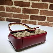 Gucci Shoulder GG Marmont Mini Beige/Red 446744 Size 23x14x6 cm - 6