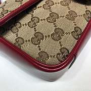 Gucci Shoulder GG Marmont Mini Beige/Red 446744 Size 23x14x6 cm - 5