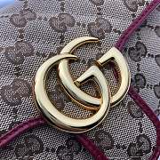 Gucci Shoulder GG Marmont Mini Beige/Red 446744 Size 23x14x6 cm - 3