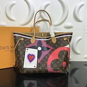 LV Neverfull Monogram Canvas Play Card M57452 Size 31x28x14 cm - 5