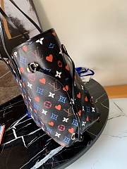 LV Neverfull Monogram Canvas Play Card Black M57462 Size 31x28x14 cm - 4