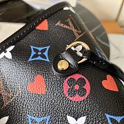 LV Neverfull Monogram Canvas Play Card Black M57462 Size 31x28x14 cm - 2