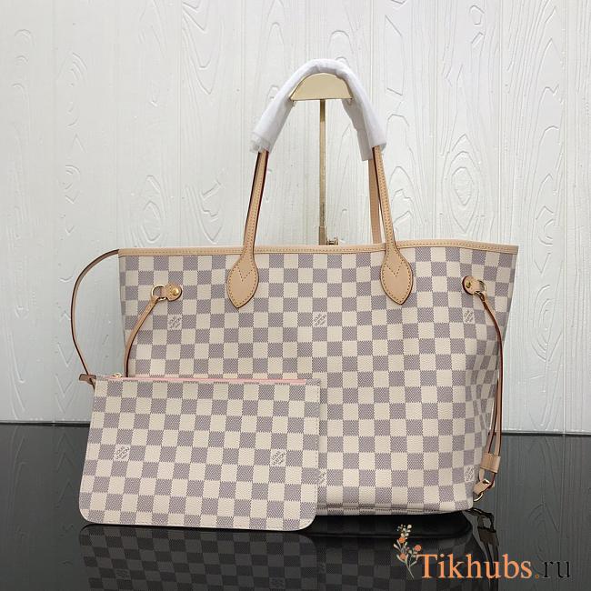 LV Neverfull Medium Handbag Pink M40995 Size 32x29x17 cm - 1