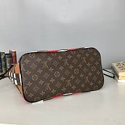 LV NEVERFULL Medium Handbag Red/Brown M40993 Size 32x29x17 cm - 5