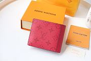 LV ZIPPY VERTICAL Small Wallet Cross Pattern Rose M63095 Size 11.5 x 9 cm  - 5