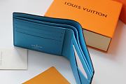 LV MULTIPLE Wallet Blue M30433 Size 11.5x9x1.5 cm - 6