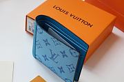 LV MULTIPLE Wallet Blue M30433 Size 11.5x9x1.5 cm - 5