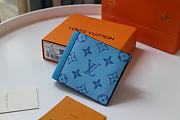 LV MULTIPLE Wallet Blue M30433 Size 11.5x9x1.5 cm - 4