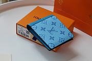 LV MULTIPLE Wallet Blue M30433 Size 11.5x9x1.5 cm - 3