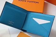 LV MULTIPLE Wallet Blue M30433 Size 11.5x9x1.5 cm - 2