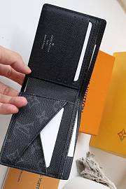 LV MULTIPLE WALLET Blue M80770 Size 11.5x9x1.5 cm - 6
