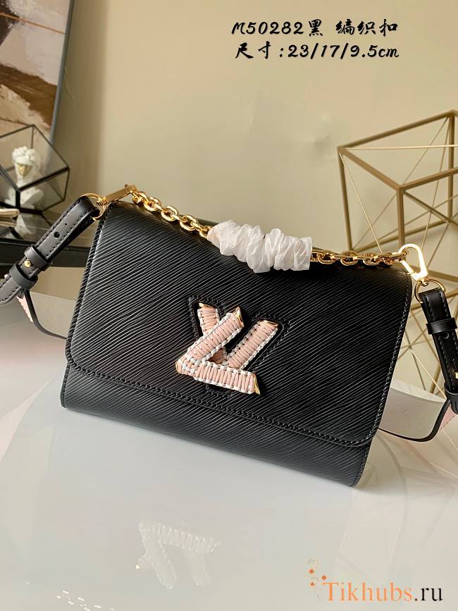 LV TWIST MM Medium Handbag Black M57666 Size 23x17x9.5 cm - 1