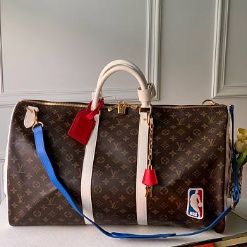 LV LVXNBA BASKETBALL KEEPALL BAG M45587 Size 55 x 27 x 20 cm