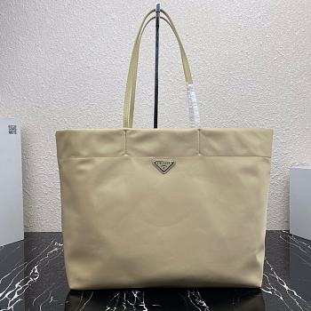 PRADA Re-Nylon and Saffiano Leather Tote Bag 1BG107 Size 40x34x16 cm