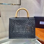 PRADA New Hollow Tote Bag Black 1BG405 Size 30x24x16 cm - 2