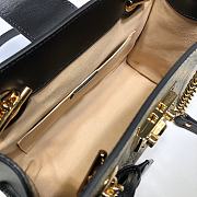 GUCCI Padlock Small GG Shoulder Bag Beige/Ebony 498156 Size 26x18x10 cm - 6