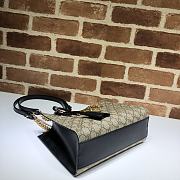 GUCCI Padlock Small GG Shoulder Bag Beige/Ebony 498156 Size 26x18x10 cm - 5