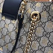 GUCCI Padlock Small GG Shoulder Bag Beige/Ebony 498156 Size 26x18x10 cm - 3