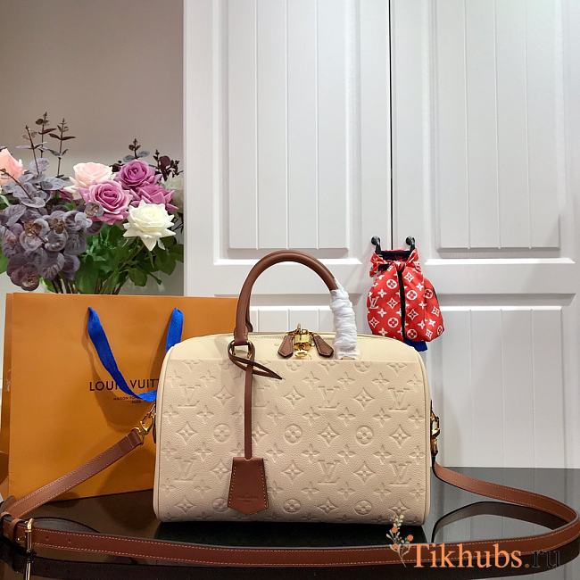 LV Speedy Bandouliere Beige M42403 Size 25x19x17cm - 1