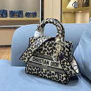 DIOR CD LADY Leopard Print 9027 Size 24×20×11cm - 2